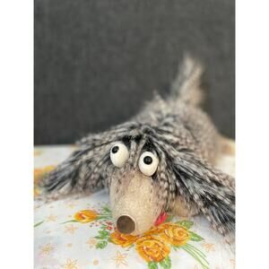 Sigikid Beasts Town Duchess of Hampershire Plush Dog  Gray Black White Germany